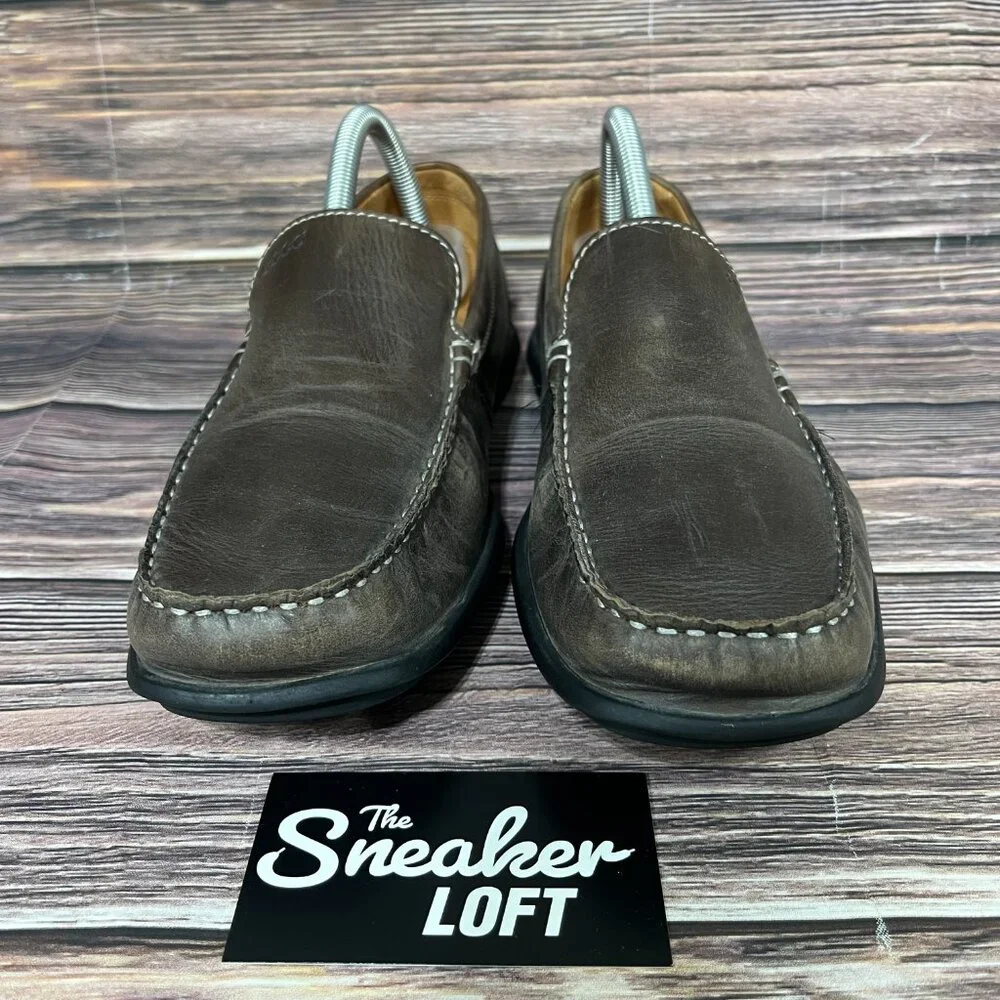 Ecco‎ Men's Brown Driving Loafer Leather Slip On Shoes
